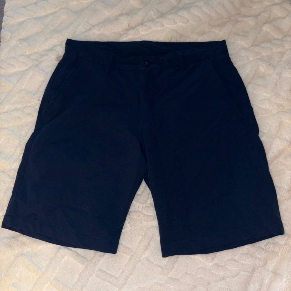 Under Armour Dark Blue Flat Front Shorts